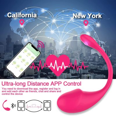 APP Remote Clit Vibrator Bluetooth Wearable Bullet Egg Adult Sex Toys for Women