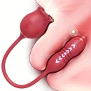 Rose Shape Sucking Vibrator Clitoral G-spot Suction Sex Toy 10 Speed WaterProof
